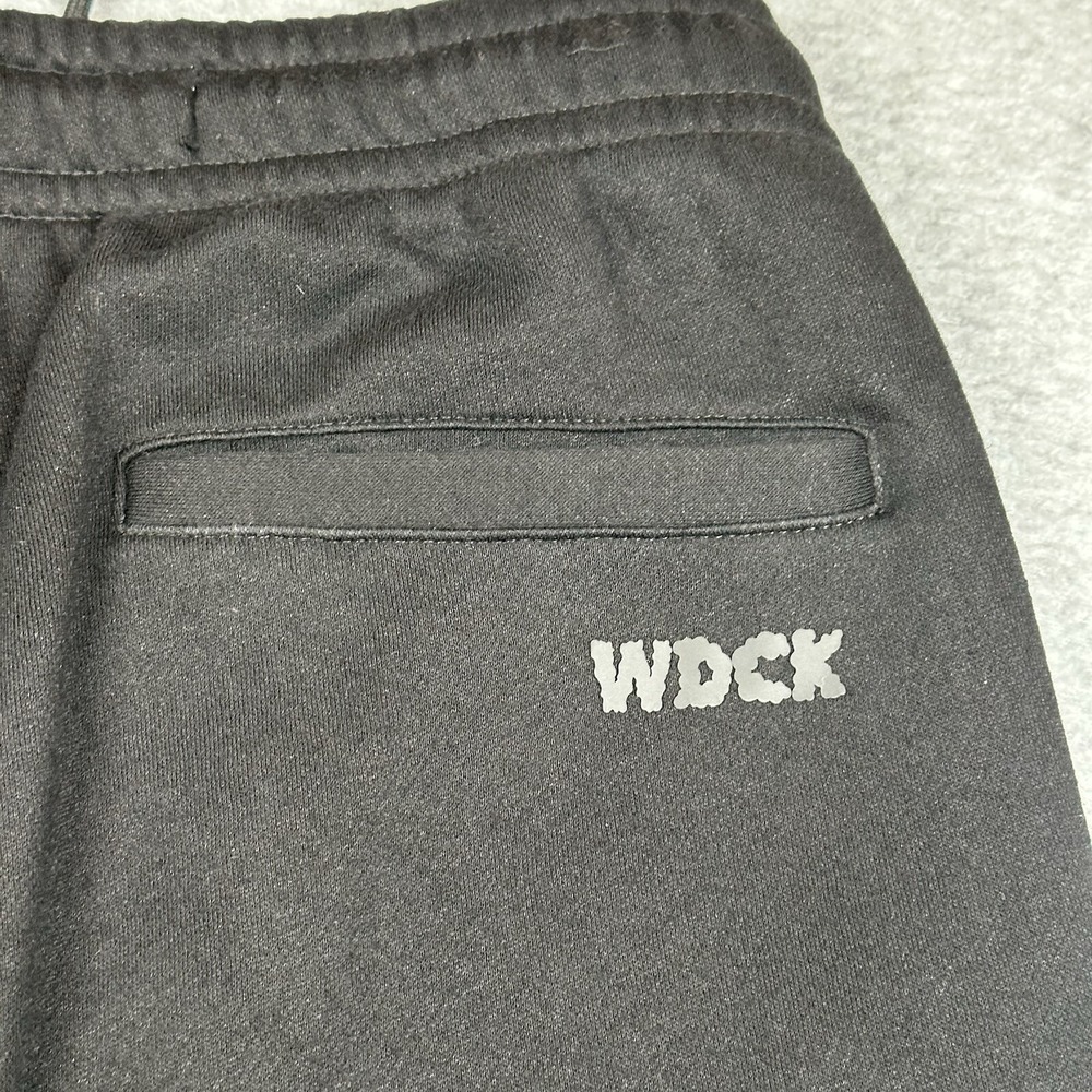 Wedding Cake Flared Joggers Womens S Embroidered Patch Logo Black Stretch - Picture 10 of 14